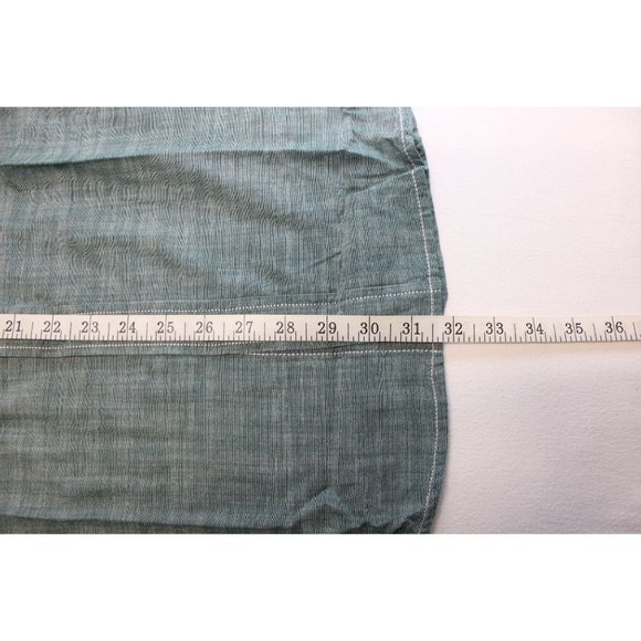 Weatherproof Vintage green short sleeve button front men's shirt L - Picture 11 of 15